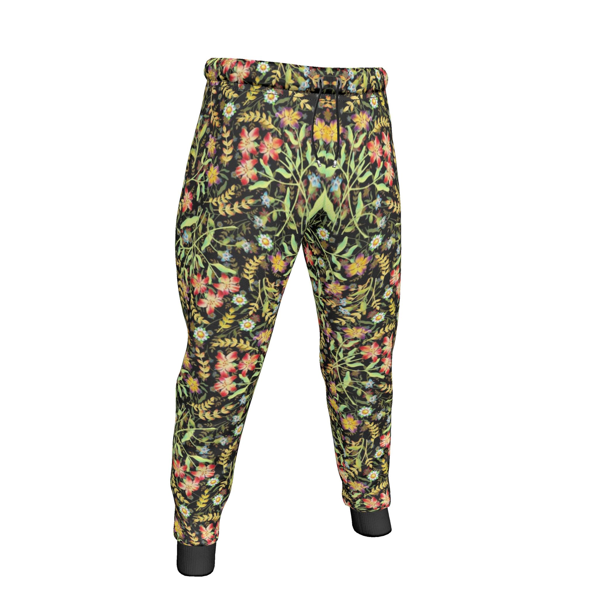 Buy Mens Abstract Floral Print Bohemian Hippy Harem Pants For Yoga   Enimane