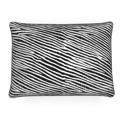 Ethnic Woodcut Stripes Cushion
