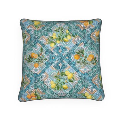 Turquoise Citrus Cushion Turquoise Citrus Cushion