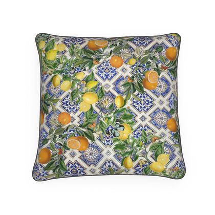 Sicilian Citrus Fruit Cushion Sicilian Citrus Fruit Cushion