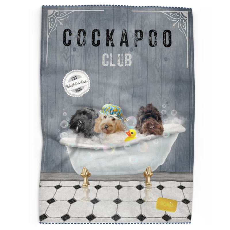 cockapoo tea towel