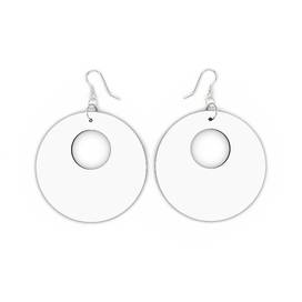 Wooden Earrings Organic Shape