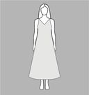 Vestido largo lencero