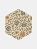 Hexagon machine Washable Rug