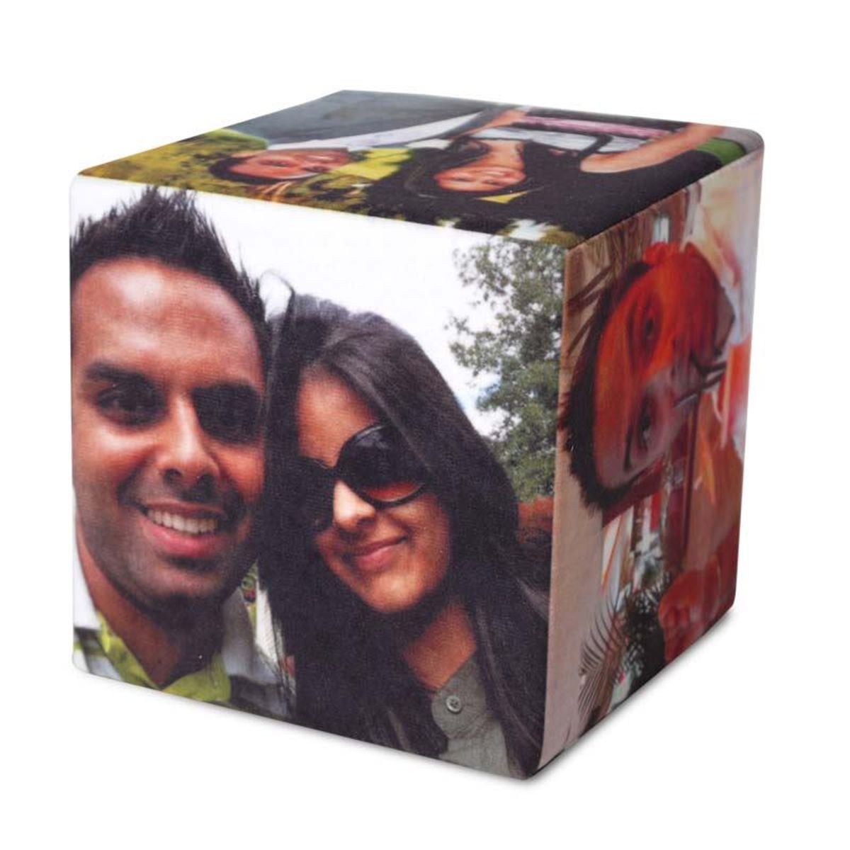 Lot de 4 cubes photo 9 x 9 x 9 cm pour 6 photos en acrylique Lot de 4 cubes photo 9 x 9 x 9 cm pour 6 photos en acrylique