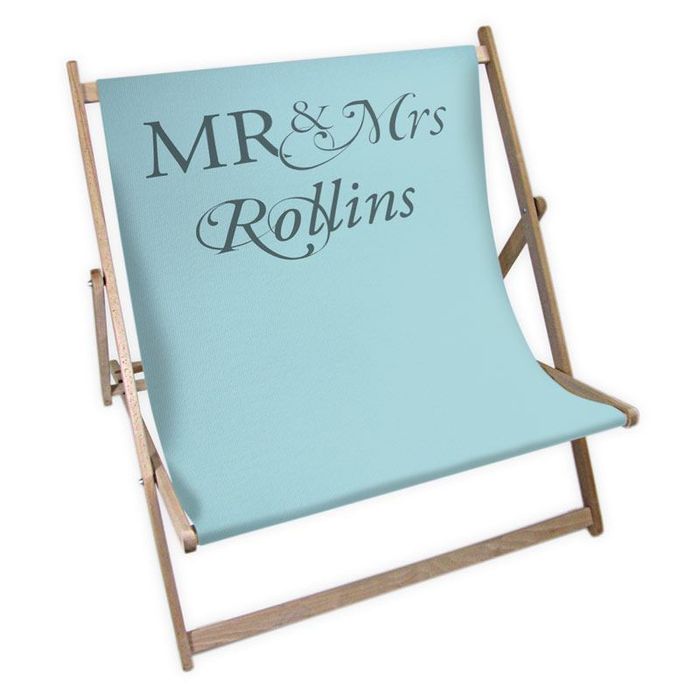 Mr und Mrs Doppel-Liegestuhl bedrucken