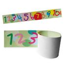 numbers design children's wall borders