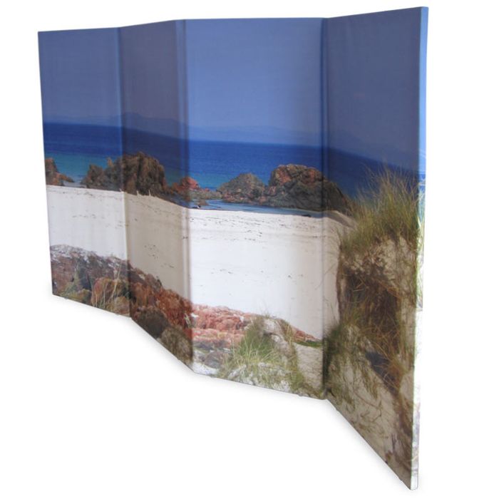 custom room dividers beach print