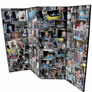Biombos personalizados con collage