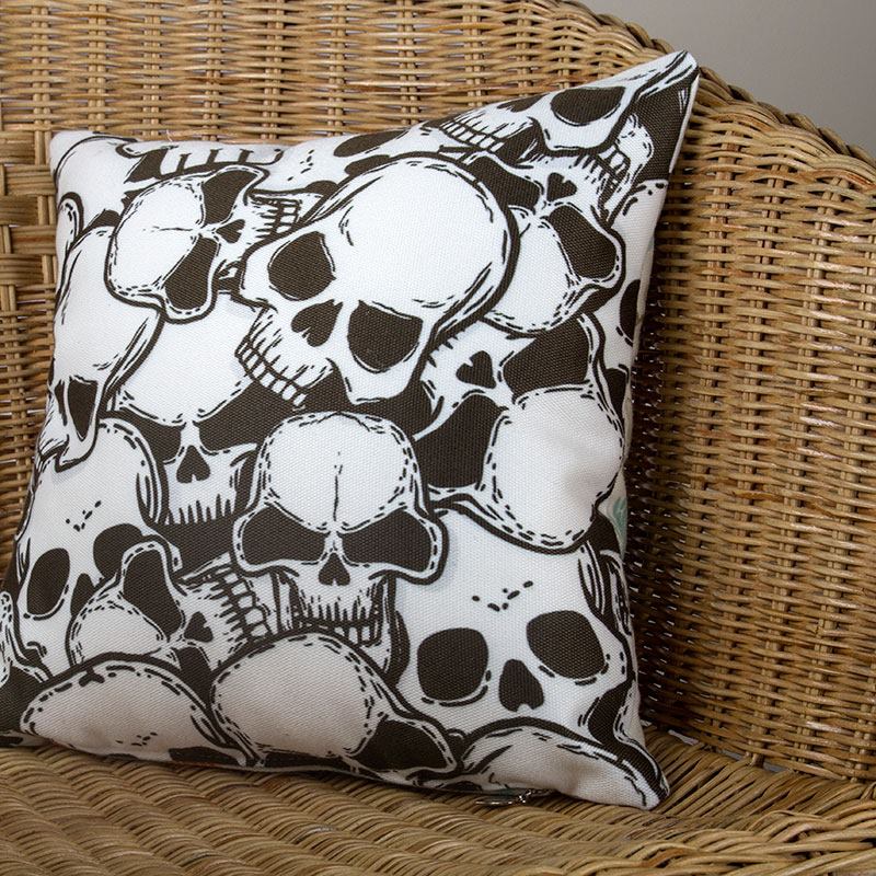 Skull discount shaped pillow