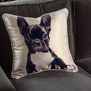 custom silk cushion with your dog