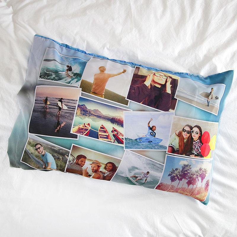 Personalised photo shop collage pillow cases