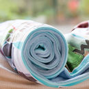 personalised snuggle blanket with photo collage design