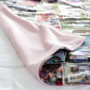 photo collage fleece blanket detail