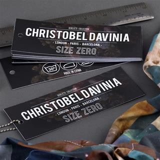 fashion label swing tag customised