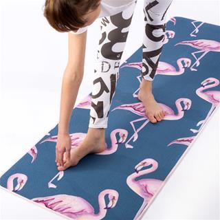 Esterilla de yoga personalizada con flamencos