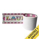 frise de papier peint avec nom