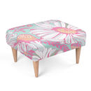 floral personalized footstools