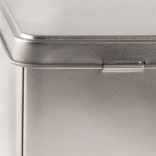 Details Metalldose mit Fotodeckel