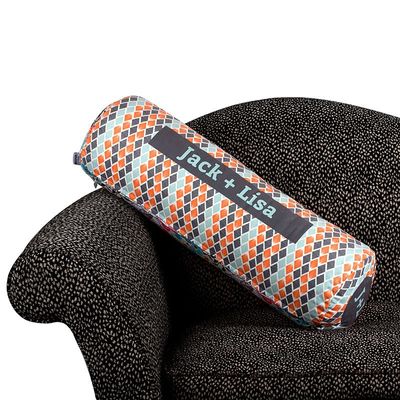 personalised bolster on couch