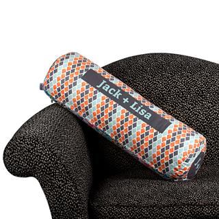 personalised bolster on couch