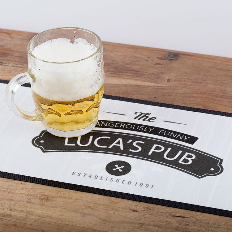 personalized beer mat