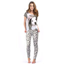 pyjama oberteil mit kinder und hunde foto und leggings
