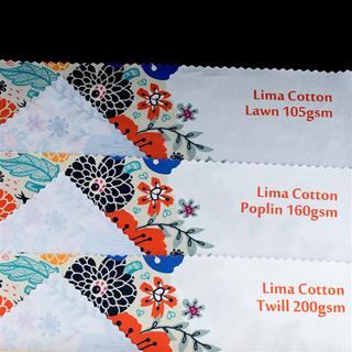 綿　生地プリント