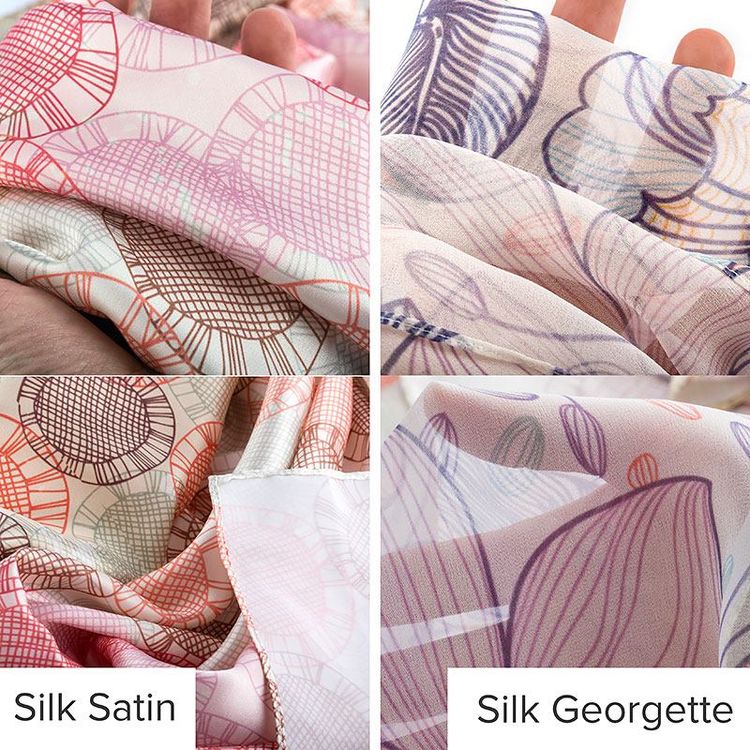 Digital Printing on Silk. Custom Printed Silk Fabric.