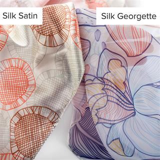 Custom Printed Silk Detail