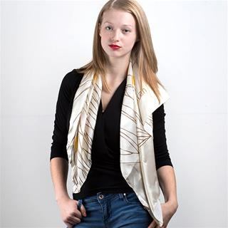 real silk scarf for fashion designers