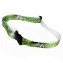 green luggage belt strap