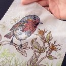 printed cotton fabric detail