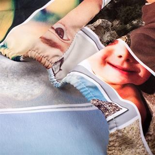 印刷　ベッドシーツ