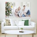 3-delad fotocanvas  familjefoto