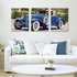create your own triptych canvas wedding car