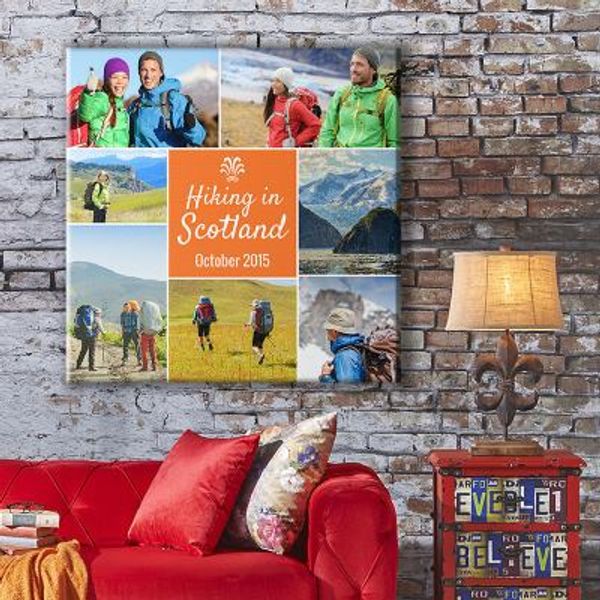 personalised canvases with text