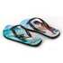 junior flip flops UK made and printed with beach design