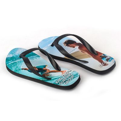 teenslippers met vakantiefoto