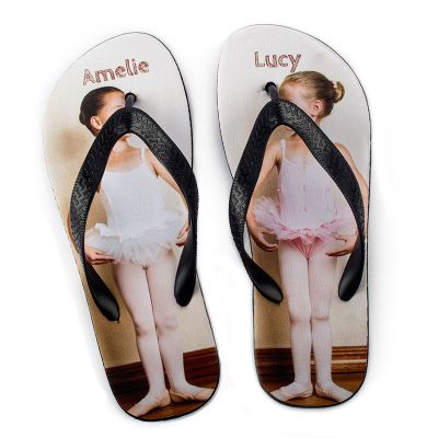 kids holiday flip flops
