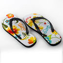 zomerslippers met print
