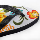 name photo flip flops
