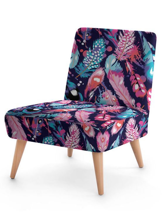 Fauteuil designer avec motifs