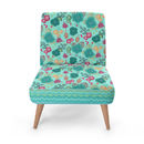 fauteuil d'appoint avec motifs bleus