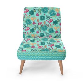 Fauteuil imprimé avec design coloré