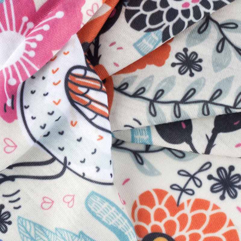 Patterned cotton outlet jersey fabric