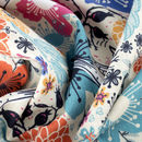 personalised heavy linen upholstery fabric UK