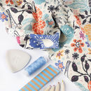 gebürsteter stoff bedruckt