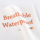 Tissu imperméable respirant