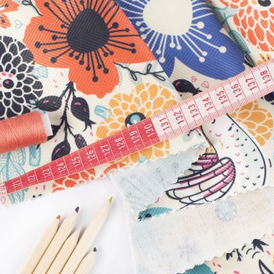 herringbone print fabric